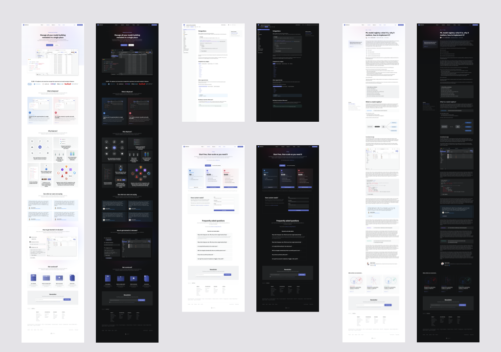 Neptune website & documentation sketches